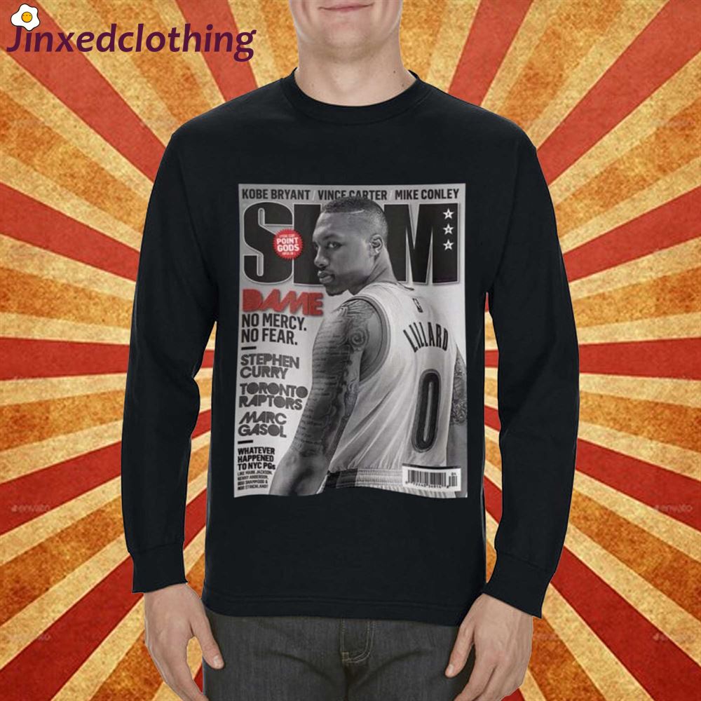 Damian Lillard Shirt Damian Lillard Portland Trail Blazers Nba Slam Cover Shirt 